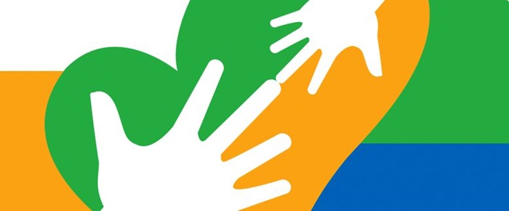 Drawing of hands touching
